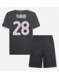 AC Milan Malick Thiaw #28 Ausweichtrikot für Kinder 2024-25 Kurzarm (+ Kurze Hosen)